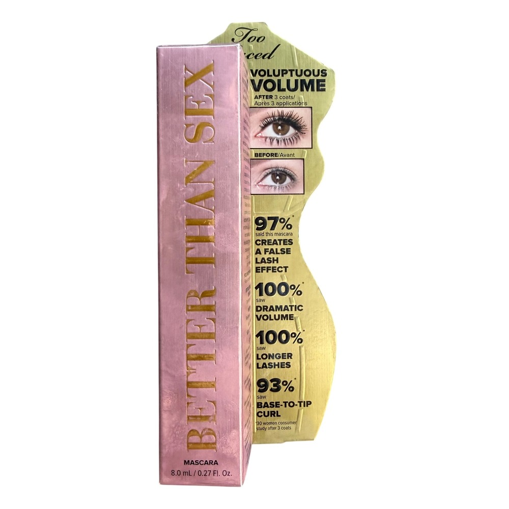 Too Faced Better Than S** Voluptuous Volume Mascara Black 0.27oz New in Box